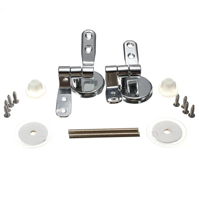 New Alloy Replacement Toilet Seat Hinges Mountings Set Chrome with Fittings Screws
New Alloy Replacement Toilet Seat Hinges Mountings Set Chrome with Fittings Screws