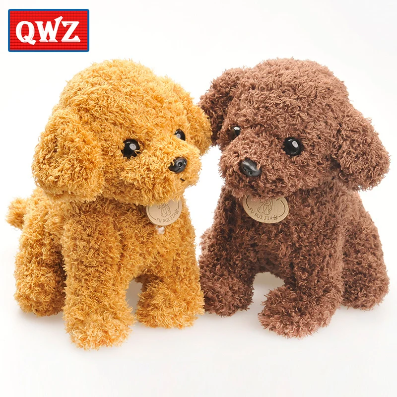 QWZ 20 см Kawaii моделирование Тедди плюшевые игрушки забавные собака мягкие животные
