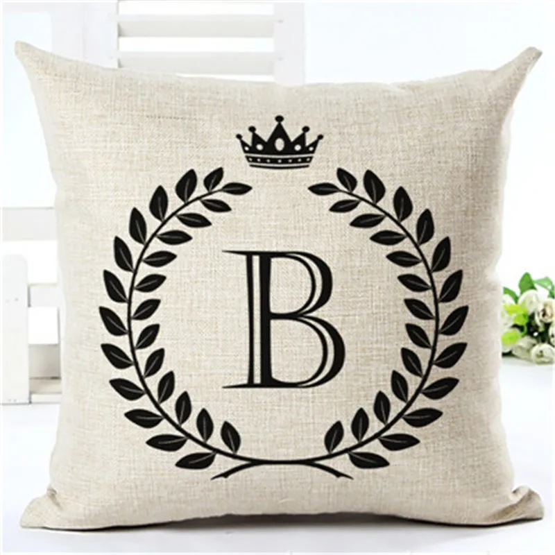 25 English Letters Pattern Pillow Case Cotton Linen Chair Seat Waist Square Pattern Cushion Cover Pillows
25 English Letters Pattern Pillow Case Cotton Linen Chair Seat Waist Square Pattern Cushion Cover Pillows