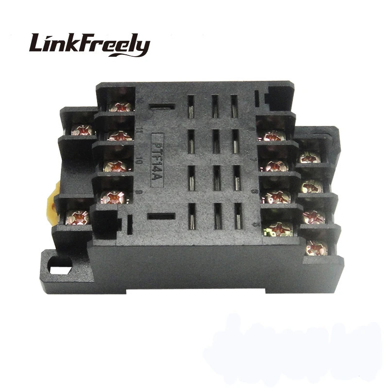PTF14A Din rail основание релейного разъема 4NO + 4NC 14Pin реле Монтажная база Реле держатель