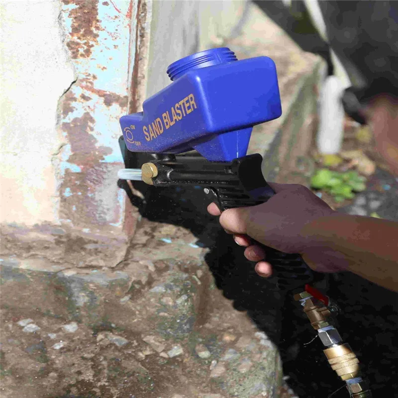 Gravity Feed Portable Pneumatic Abrasive Sand Blaster Gun With Spare Blaster Tip Hand Held Sandblasting Gun Blue Color
Gravity Feed Portable Pneumatic Abrasive Sand Blaster Gun With Spare Blaster Tip Hand Held Sandblasting Gun Blue Color