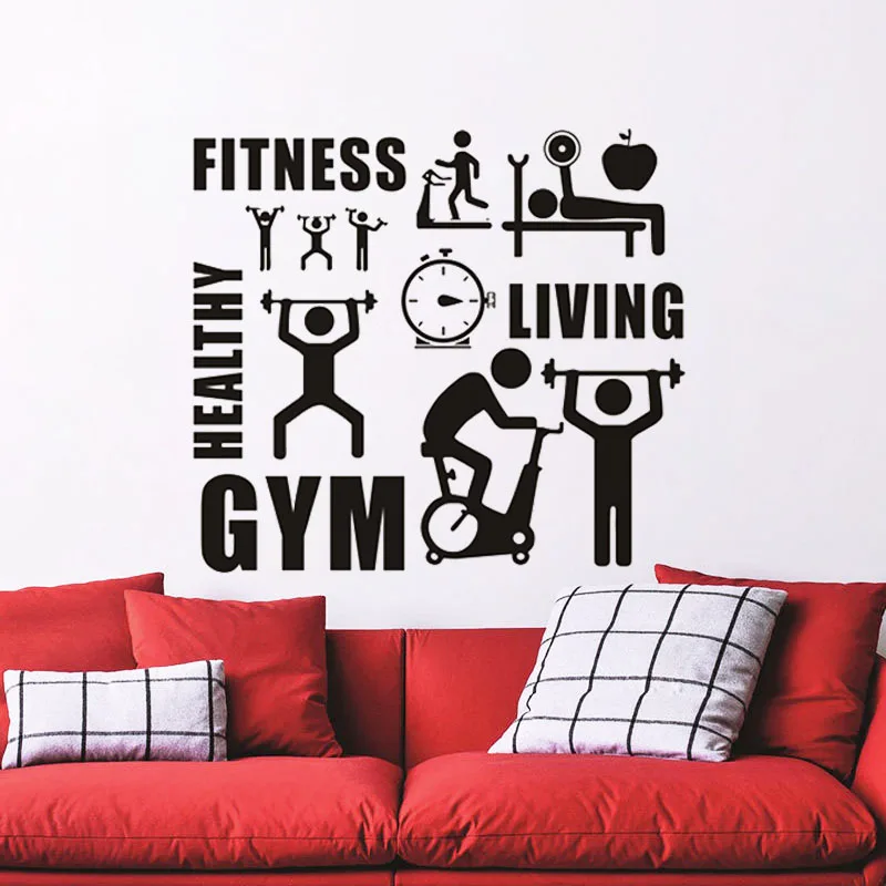 ZOOYOO Fitness GYM Healthy Sports Wall Stickers Home Decor Removable Vinyl Wall Decals Living Room Decoration Murals
ZOOYOO Fitness GYM Healthy Sports Wall Stickers Home Decor Removable Vinyl Wall Decals Living Room Decoration Murals