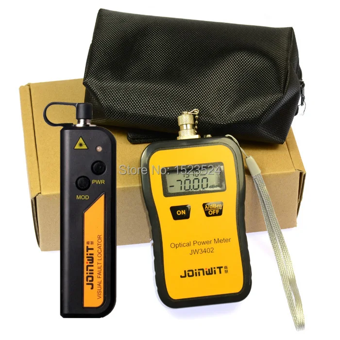 Free Shipping JW3402A -70~+6dBm Mini Portable Optical Power Meter with 1mw JW3105N Visual Fault Locator
Free Shipping JW3402A -70~+6dBm Mini Portable Optical Power Meter with 1mw JW3105N Visual Fault Locator