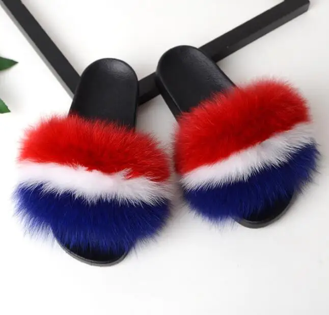 Women's Real Fox Fur Slipper Furry Plush Beach Slipper Beach Sandals Flip Flop Slides Flats Female Outdoor Shoes Fluffy Fox
Women's Real Fox Fur Slipper Furry Plush Beach Slipper Beach Sandals Flip Flop Slides Flats Female Outdoor Shoes Fluffy Fox