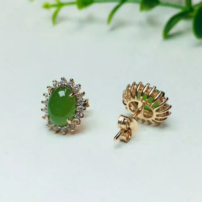 Natual Green Jasper Dangle Earrings S925 Silver Handmade Fashion Party Jewelry
Natual Green Jasper Dangle Earrings S925 Silver Handmade Fashion Party Jewelry
