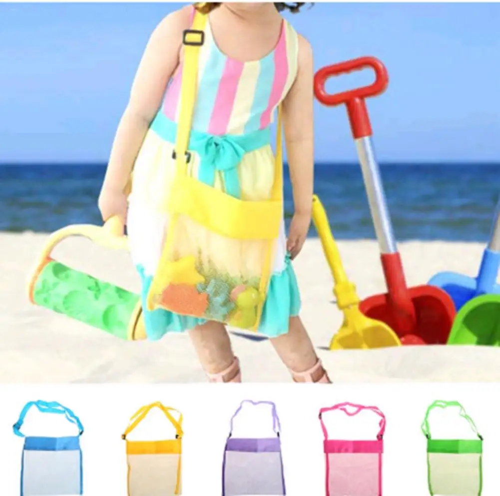 Фото Портативная пляжная сумка для детей с песком из сетчатого - купить
