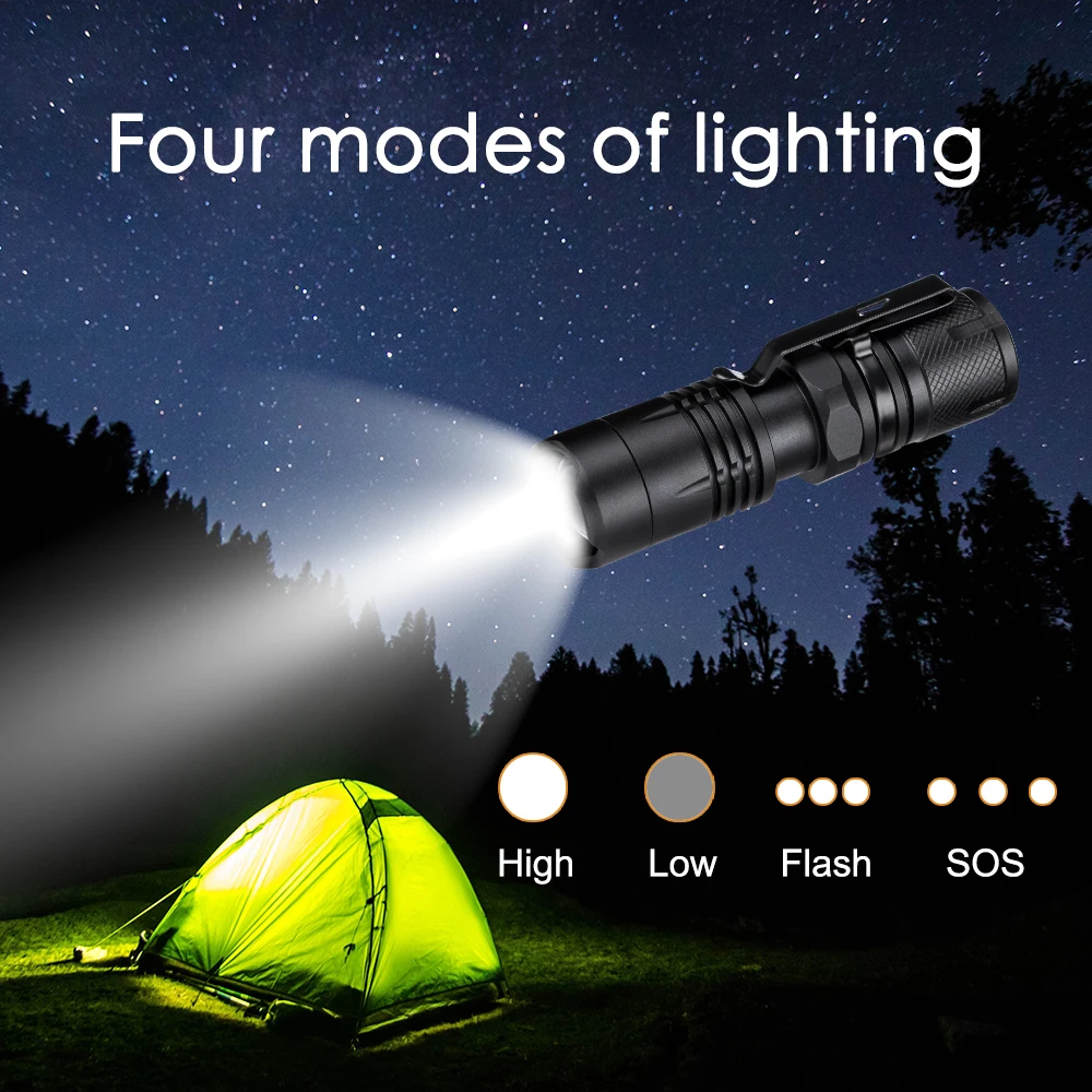Mini Tactical Flashlight 4 Modes LED Portable Flashlights Zoomable Focus Torch Lamp LED Show 16340 Battery Power Built-in Magnet
Mini Tactical Flashlight 4 Modes LED Portable Flashlights Zoomable Focus Torch Lamp LED Show 16340 Battery Power Built-in Magnet