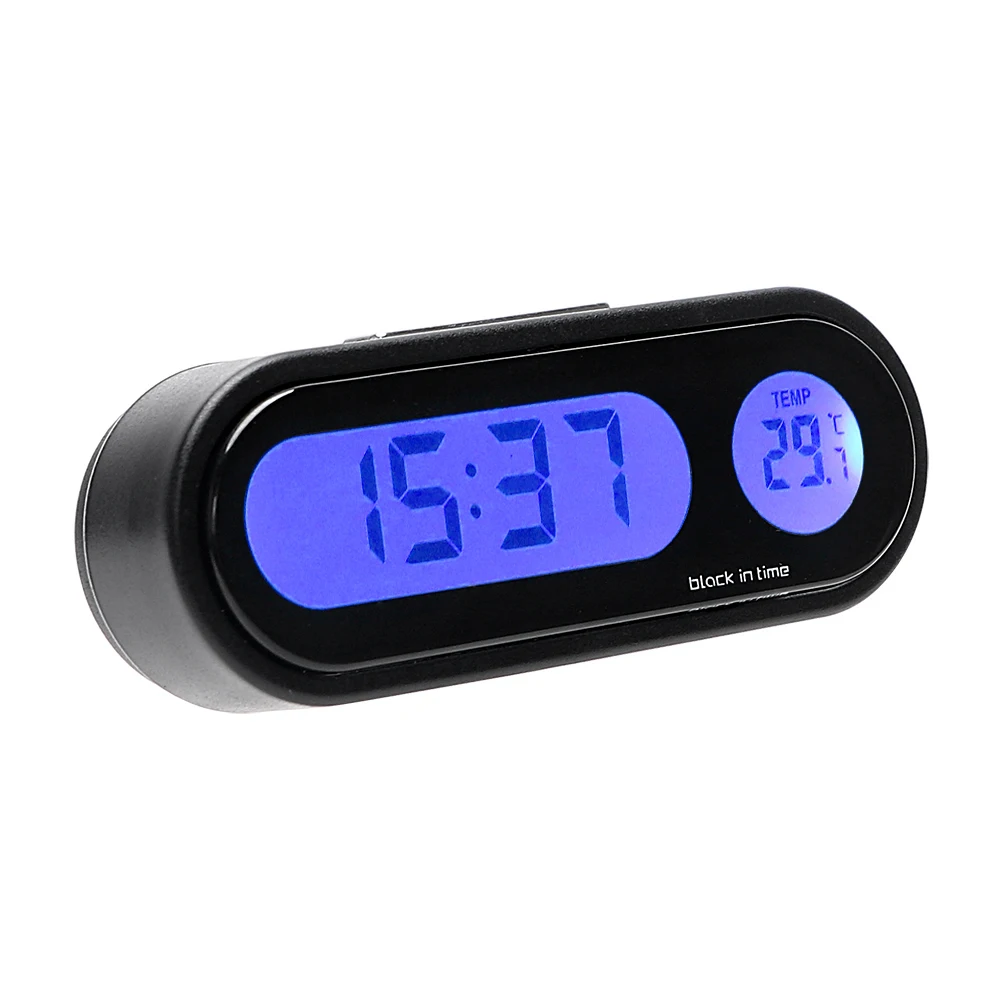 LEEPEE Car Decoration 2 In 1 Thermometer Interior Accessories Ornaments Automobiles Decor Blue Light Digital Clock Car-Styling
LEEPEE Car Decoration 2 In 1 Thermometer Interior Accessories Ornaments Automobiles Decor Blue Light Digital Clock Car-Styling
