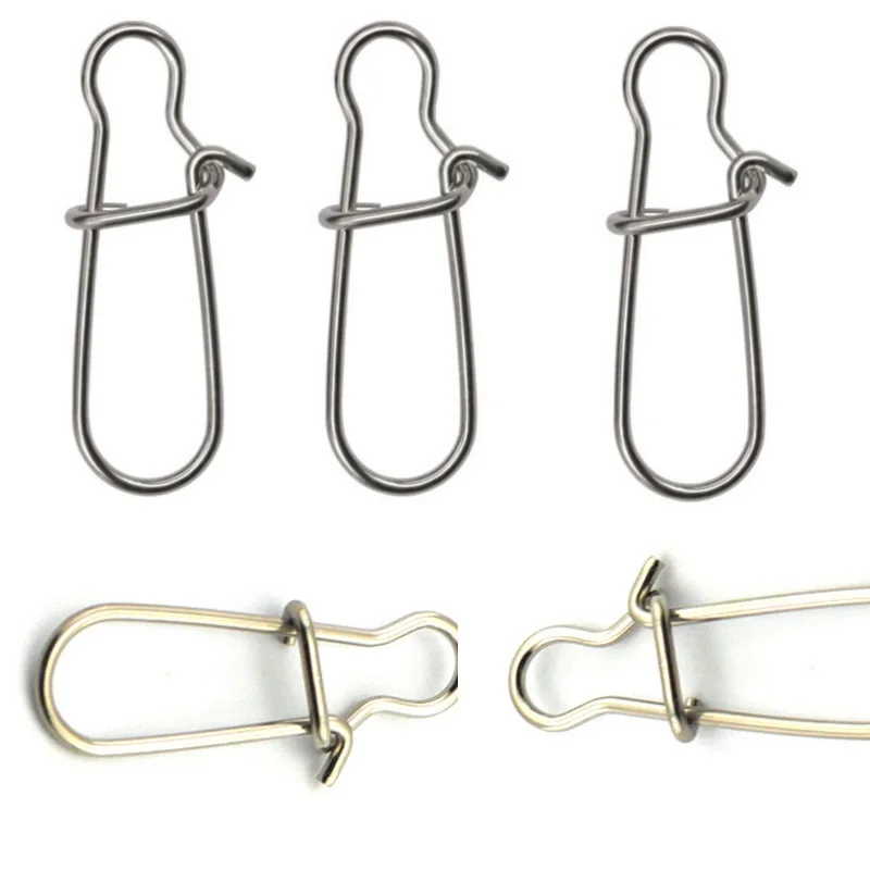 Stainless steel buckle for connect fishing line elastic and strong suitable for river fishing or Ocean fishing
Stainless steel buckle for connect fishing line elastic and strong suitable for river fishing or Ocean fishing
