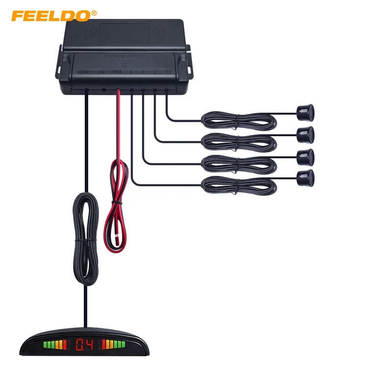 FEELDO 1Set Car LED Backlight Display 22mm 4-Sensor Parking Sensor Reverse Backup Radar Kit System
FEELDO 1Set Car LED Backlight Display 22mm 4-Sensor Parking Sensor Reverse Backup Radar Kit System