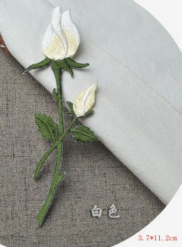 2 шт. вышитые нашивки с цветами розы для одежды аппликация из Джерси ПСЖ наклейки
