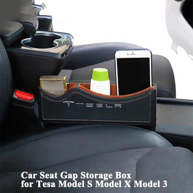 1pc Car Seat Gap Storage Box with Logo Leak-Proof Organizer Phone Holder Car Accessories for Tesla Model S Model X Model 3
1pc Car Seat Gap Storage Box with Logo Leak-Proof Organizer Phone Holder Car Accessories for Tesla Model S Model X Model 3