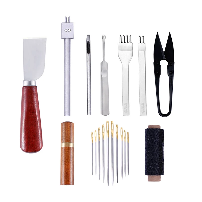 New DIY Leather Craft Tool kit Professional Leathercraft Hand Sewing Leather Punching Tools
New DIY Leather Craft Tool kit Professional Leathercraft Hand Sewing Leather Punching Tools