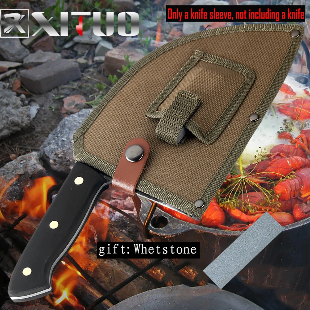 XITUO Kitchen knife sheath high quality handmade camping chef slaughter knife special portable nylon protective cover whetstone
XITUO Kitchen knife sheath high quality handmade camping chef slaughter knife special portable nylon protective cover whetstone