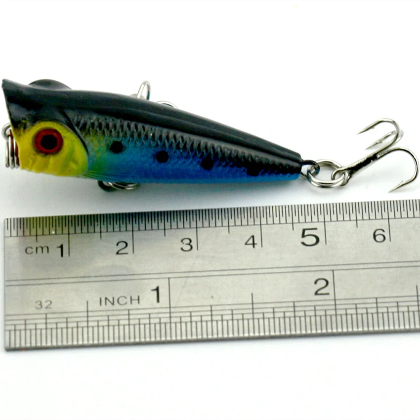 3 D Popper Fishing Lure 5cm 4.9g Hard Carp Bait Topwater Leurre Peche New Fishing Tackle
3 D Popper Fishing Lure 5cm 4.9g Hard Carp Bait Topwater Leurre Peche New Fishing Tackle