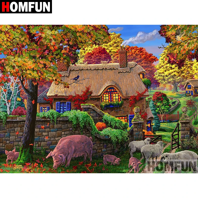 HOMFUN 5D DIY Diamond Painting Full Square/Round Drill "Country scenery" Embroidery Cross Stitch gift Home Decor Gift A09355
HOMFUN 5D DIY Diamond Painting Full Square/Round Drill "Country scenery" Embroidery Cross Stitch gift Home Decor Gift A09355