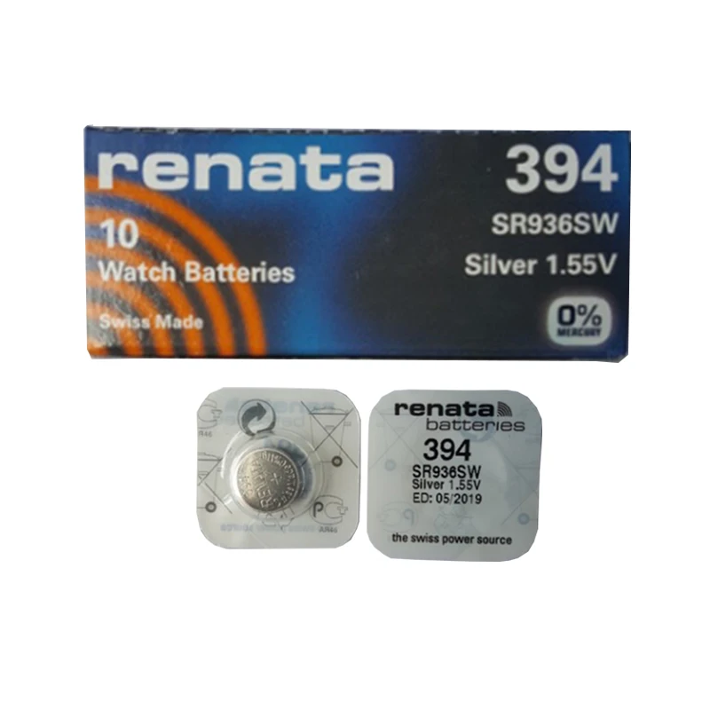5Pcs/lot Renata 394 SR936SW AG9 Button Cell Battery Watch Clock Repair Tools Batteries
5Pcs/lot Renata 394 SR936SW AG9 Button Cell Battery Watch Clock Repair Tools Batteries