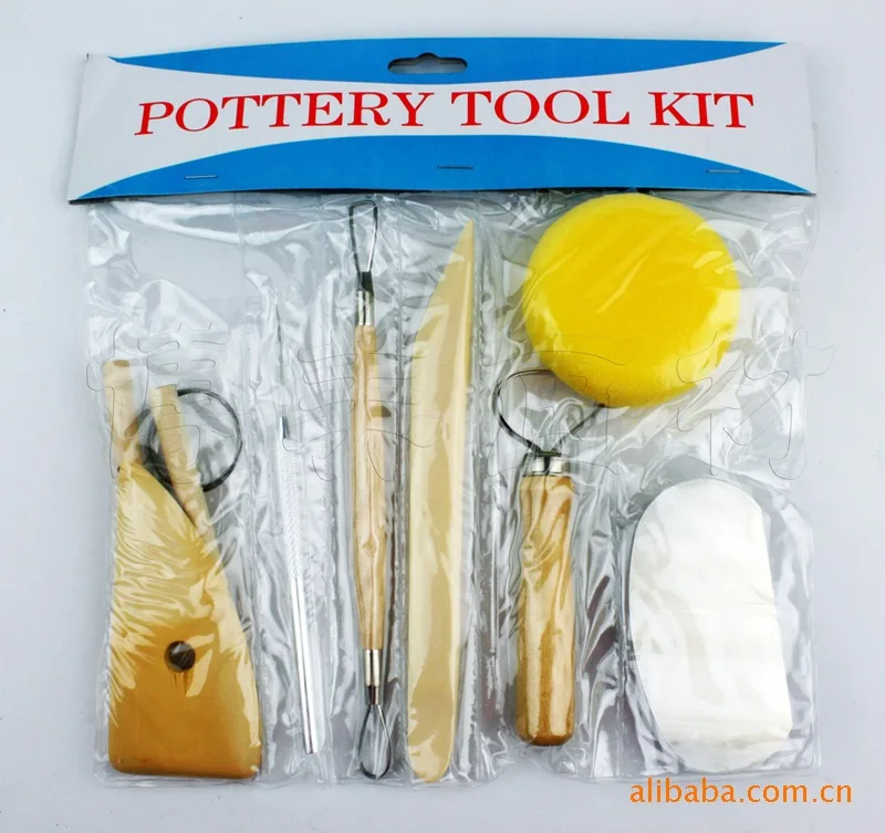 8pcs/set Pottery Tools DIY A set of Tools sponge of Modeling Clay Wood Wax Handle Clay Sculpture Carving Craft ACT028 NS-14
8pcs/set Pottery Tools DIY A set of Tools sponge of Modeling Clay Wood Wax Handle Clay Sculpture Carving Craft ACT028 NS-14