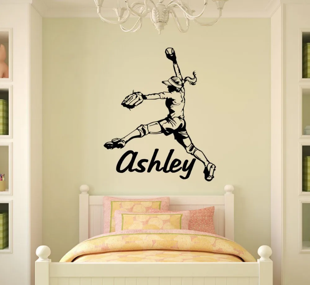Free Shipping diy vinyl Personalized Name & Girl Softball Pitcher Wall Decal Wall Sticker Home Decor Wall Art Mural Poster
Free Shipping diy vinyl Personalized Name & Girl Softball Pitcher Wall Decal Wall Sticker Home Decor Wall Art Mural Poster