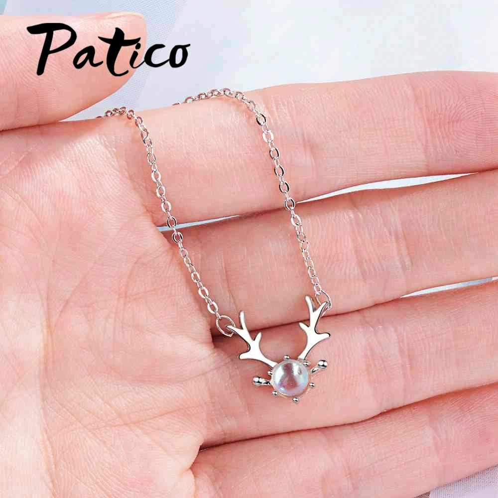 Top Quality Women Unique Design Antlers Pendant Necklace 925 Sterling Silver Color Anniversary/Party Jewelry Gift
Top Quality Women Unique Design Antlers Pendant Necklace 925 Sterling Silver Color Anniversary/Party Jewelry Gift