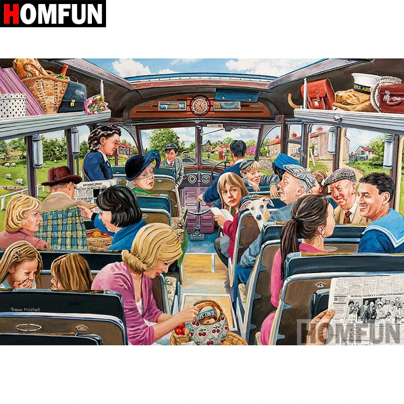 HOMFUN 5D DIY Diamond Painting Full Square/Round Drill "Tourist bus" Embroidery Cross Stitch gift Home Decor Gift A08330
HOMFUN 5D DIY Diamond Painting Full Square/Round Drill "Tourist bus" Embroidery Cross Stitch gift Home Decor Gift A08330