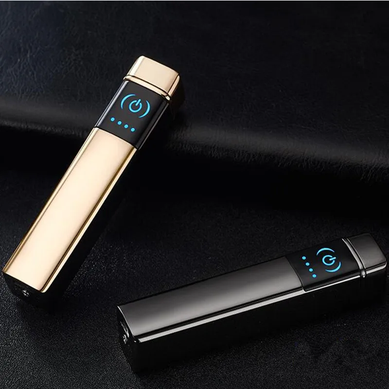 Новый Новинка USB ветрозащитный негорящий двойной дуги импульсного сенсорный