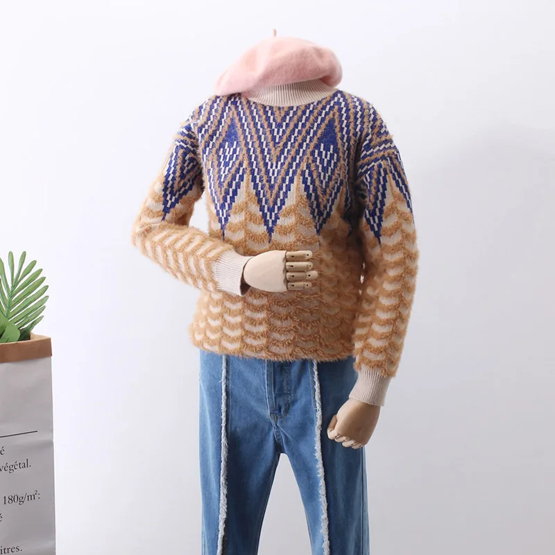 2018 Cotton Formal Computer Knitted Full Top Rushed Jumper Pullover Blusas De Inverno Feminina Knitting Sweater Woman Winter
2018 Cotton Formal Computer Knitted Full Top Rushed Jumper Pullover Blusas De Inverno Feminina Knitting Sweater Woman Winter