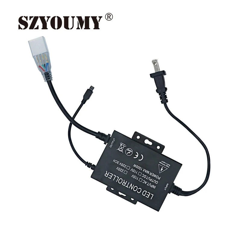 Пульт дистанционного управления SZYOUMY 220 В 110 44 кнопки RGB светодиодный диммер 1500 Вт
