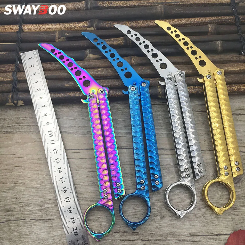 Swayboo Butterfly in knife butterfly knife training knife butterfly cs go game Karambit folding Knife no edge dull tool
Swayboo Butterfly in knife butterfly knife training knife butterfly cs go game Karambit folding Knife no edge dull tool