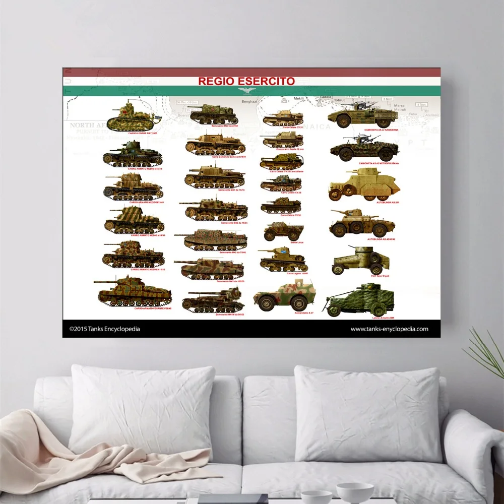 Regio Esercito 1940 Tanks Canvas Art Print Painting Poster Wall Picture For Living Room Home Decorative Bedroom Decor No Frame
Regio Esercito 1940 Tanks Canvas Art Print Painting Poster Wall Picture For Living Room Home Decorative Bedroom Decor No Frame