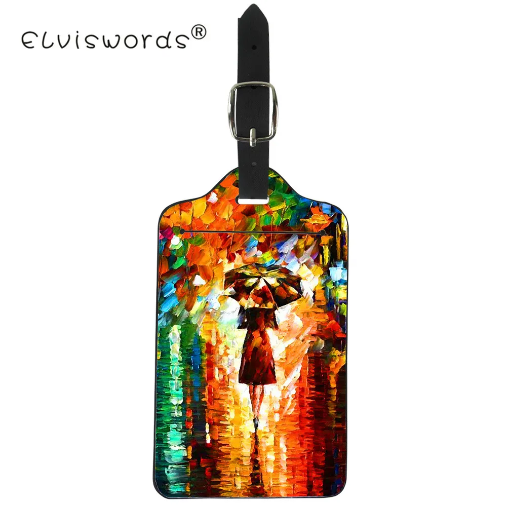 ELVISWORD Vintage Oils Print Travel Accessories for Men Women PU Leather Luggage Tags Boarding Tag Address Label Name ID Tags
ELVISWORD Vintage Oils Print Travel Accessories for Men Women PU Leather Luggage Tags Boarding Tag Address Label Name ID Tags