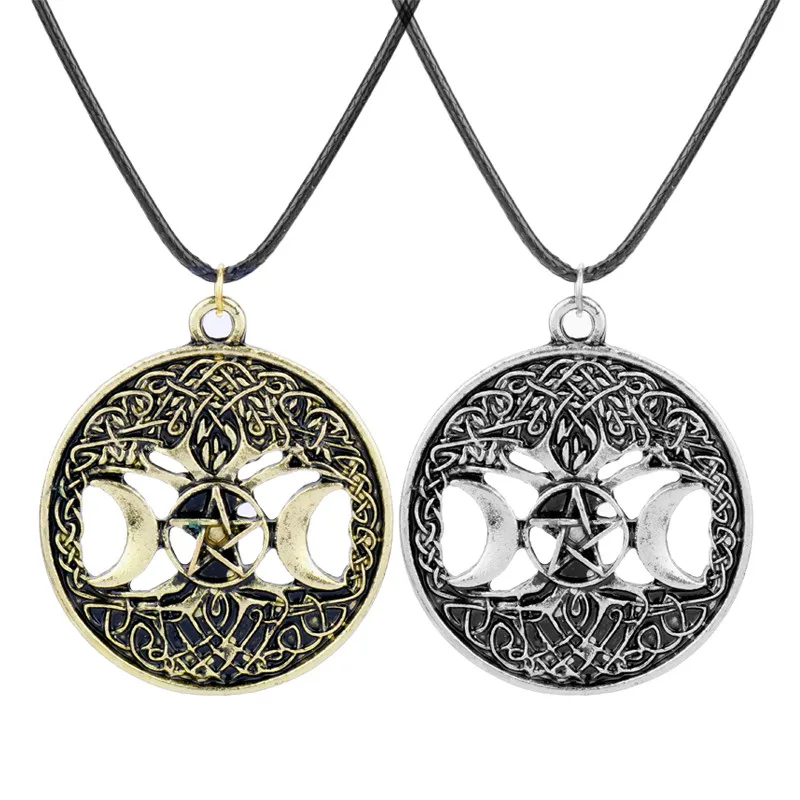 Vintage Moon Goddess Pendant For Women Men Wicca Pentagram Magic Supernatural Amulet Necklaces Stainless Steel Jewelry
Vintage Moon Goddess Pendant For Women Men Wicca Pentagram Magic Supernatural Amulet Necklaces Stainless Steel Jewelry