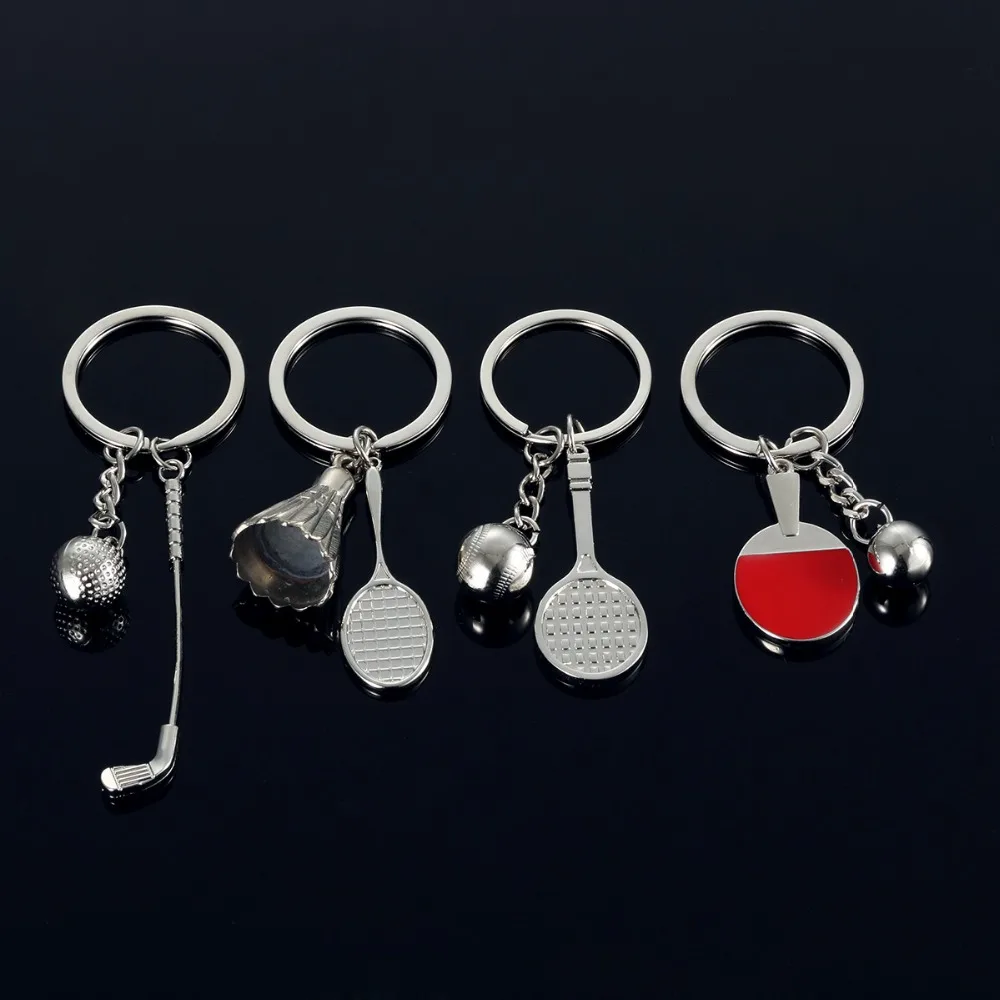 20 pieces/lot Sports exercise car key chain Badminton Golf Tennis Table tennis Keychains Metal Key rings Pendant
20 pieces/lot Sports exercise car key chain Badminton Golf Tennis Table tennis Keychains Metal Key rings Pendant