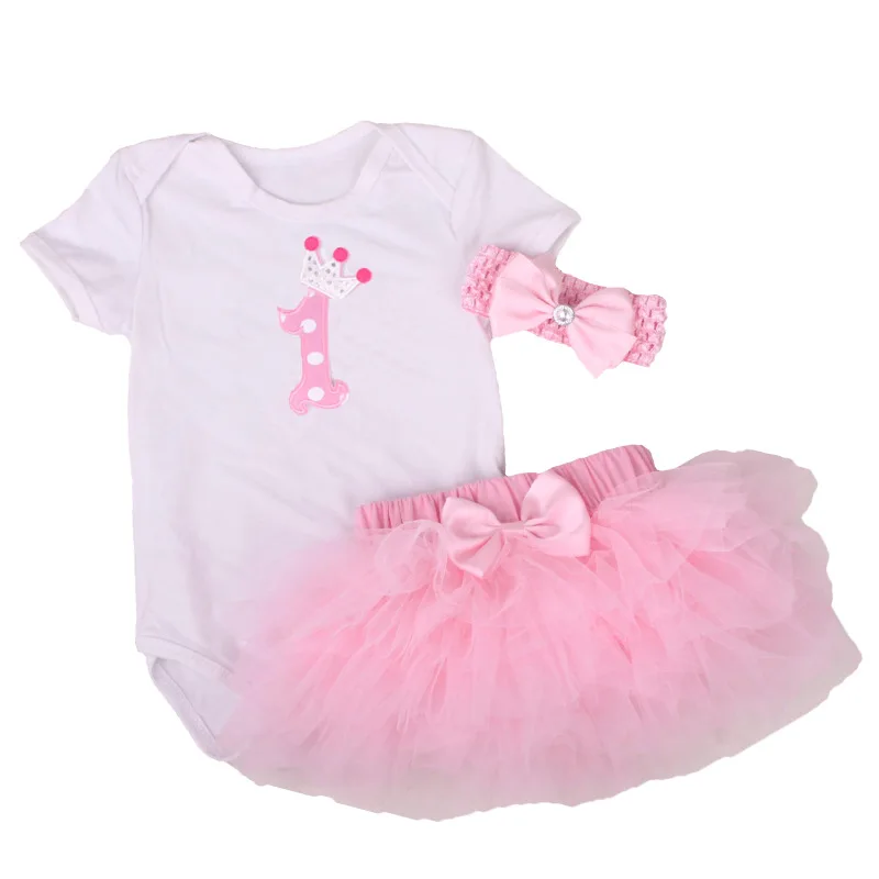 My First Birthday Baby Clothes Infant Outfits Cotton White Jumpsuit Pink Tutu Skirts+Headband Princess Newborn Girl Costumes
My First Birthday Baby Clothes Infant Outfits Cotton White Jumpsuit Pink Tutu Skirts+Headband Princess Newborn Girl Costumes