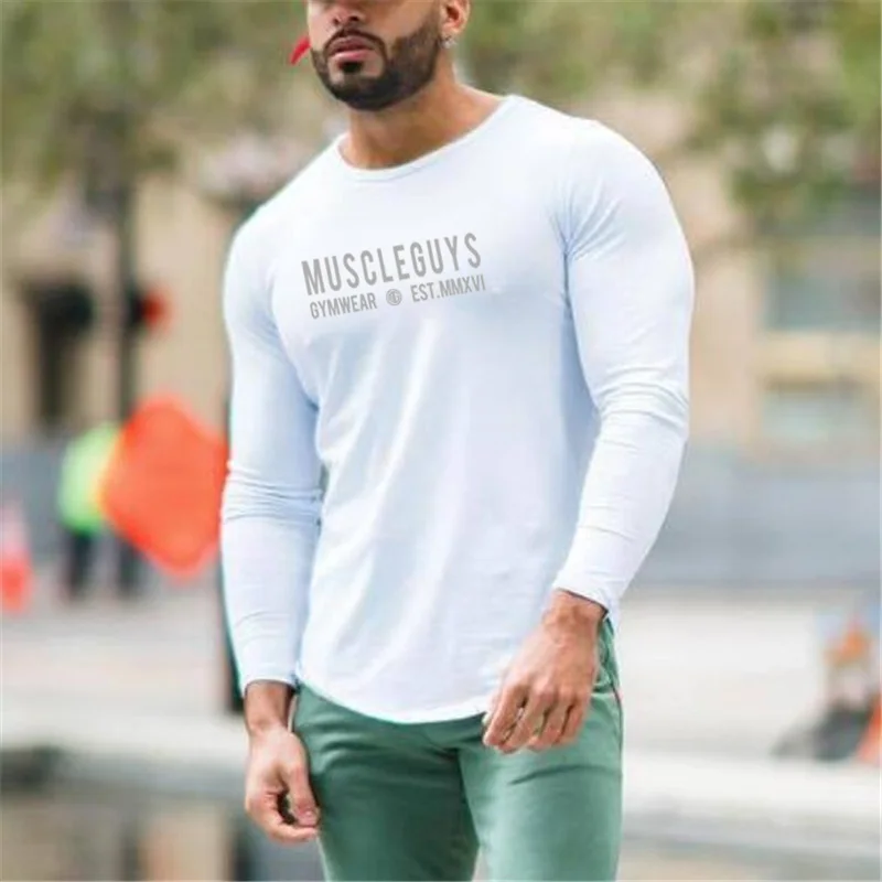 Muscleguys Brand 2020 Fashion Mens Clothes Elastic Cotton Long Sleeve Slim Fit T Shirt Men Gyms T-Shirt Casual Slim fit Tshirt
Muscleguys Brand 2020 Fashion Mens Clothes Elastic Cotton Long Sleeve Slim Fit T Shirt Men Gyms T-Shirt Casual Slim fit Tshirt