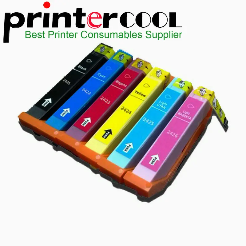 Einkshop 6 шт. T2421 t2421 совместимый чернильный картридж для принтера Epson XP-950 XP-850 XP-750 XP 950 XP 850 750 принтера
Einkshop 6 шт. T2421 t2421 совместимый чернильный картридж для принтера Epson XP-950 XP-850 XP-750 XP 950 XP 850 750 принтера