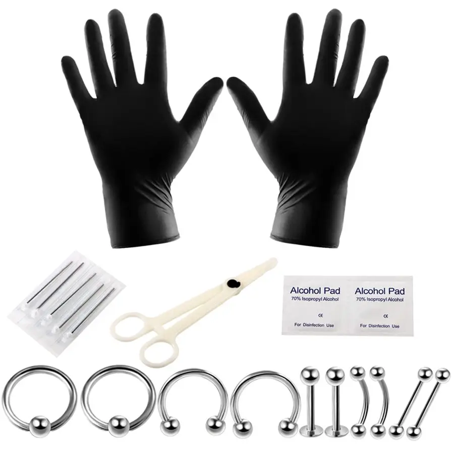 20Pcs/lot Pro Body Piercing Tools Kit Piercing Needle Disposable for Horseshoe BCR Lip Eyebrow Tongue Rings Body Jewelry 14G&16G
20Pcs/lot Pro Body Piercing Tools Kit Piercing Needle Disposable for Horseshoe BCR Lip Eyebrow Tongue Rings Body Jewelry 14G&16G