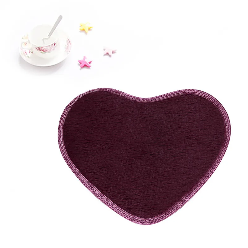 Романтичный мягкий персиковый коврик с сердечками для дома Модный милый и