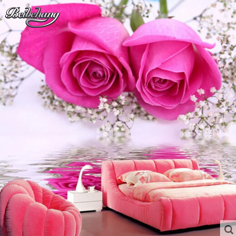 Beibehang HD Rose Romantic Bedroom Wallpaper Mural Large Flower Wedding Room Bedroom Background Wallpaper papel de parede
Beibehang HD Rose Romantic Bedroom Wallpaper Mural Large Flower Wedding Room Bedroom Background Wallpaper papel de parede