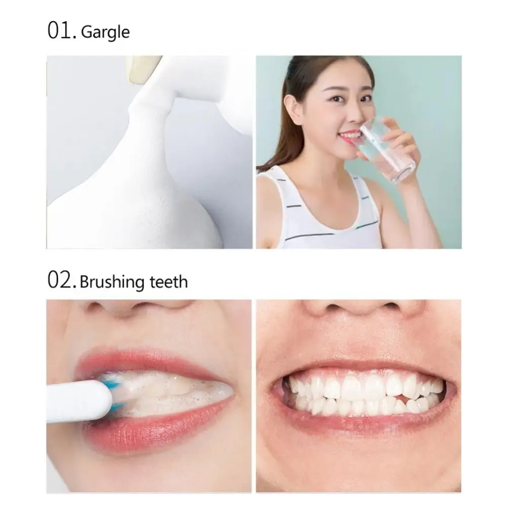 60ml Oral Care Tooth Whitening Bleach Oral Hygiene Mousse Remove Stain Foam Toothpaste Mouth Cleaning Product
60ml Oral Care Tooth Whitening Bleach Oral Hygiene Mousse Remove Stain Foam Toothpaste Mouth Cleaning Product