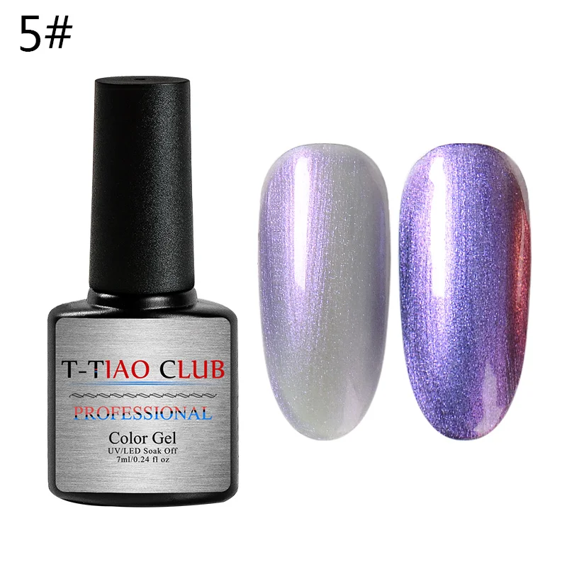 T-TIAO CLUB 7ml UV Chameleon Nail Art Gel Polish Sparkly Starry Varnish LED Soak Off Lacquer Manicure DIY Paint Black Base Need
T-TIAO CLUB 7ml UV Chameleon Nail Art Gel Polish Sparkly Starry Varnish LED Soak Off Lacquer Manicure DIY Paint Black Base Need