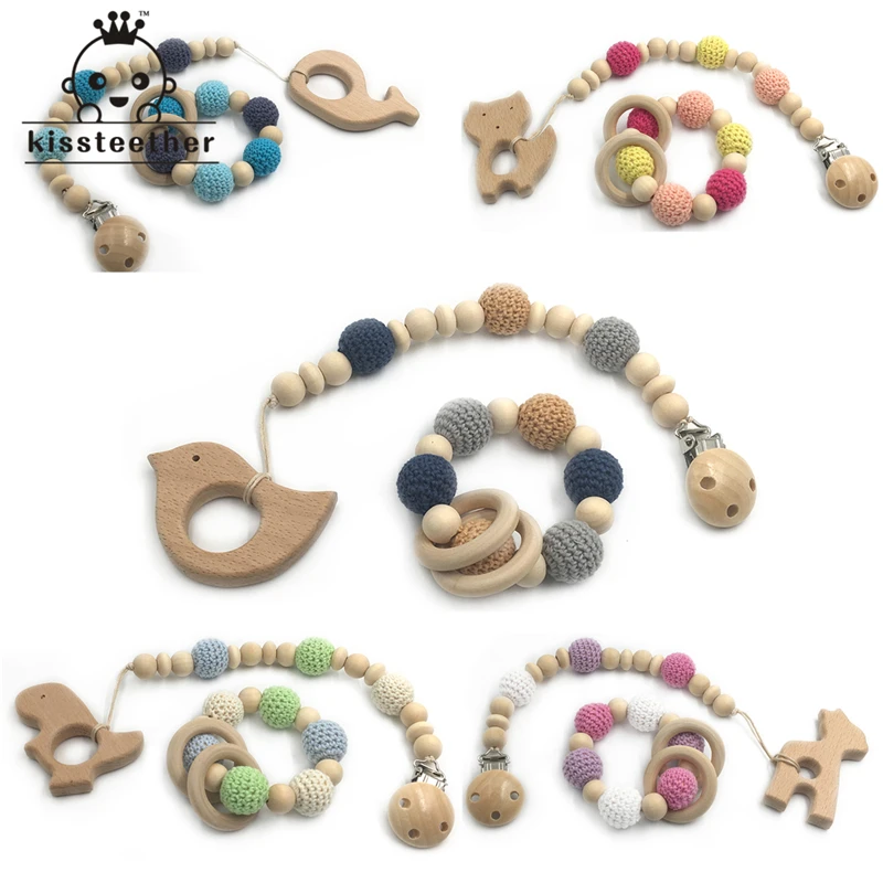 Wooden Baby Teether Rings Wooden Animal Pacifier Clips Organic Wood Montessori Toys Crochet Beads Teether Infant Teether Toys
Wooden Baby Teether Rings Wooden Animal Pacifier Clips Organic Wood Montessori Toys Crochet Beads Teether Infant Teether Toys
