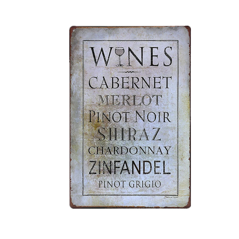 Wines Words Vintage Metal Signs Home Decor Vintage Tin Sign Pub Bar Cafe Decorative Plates Home Wall Art Poster Pictures
Wines Words Vintage Metal Signs Home Decor Vintage Tin Sign Pub Bar Cafe Decorative Plates Home Wall Art Poster Pictures