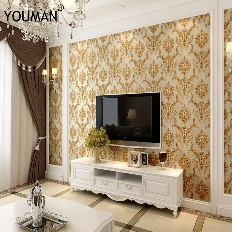 Wallpapers YOUMAN Non-woven Classic Self-Adhesive Wallpaper Roll Delicate Flowers Home Decoration For Living Room Bedroom
Wallpapers YOUMAN Non-woven Classic Self-Adhesive Wallpaper Roll Delicate Flowers Home Decoration For Living Room Bedroom