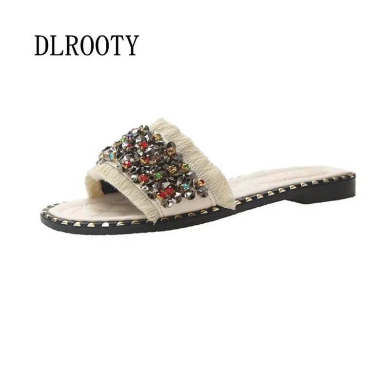 Woman Sandals Shoes Slippers Crystal Bling Fringe Flats 2019 Summer Style Platform Slides Slip On Fashion Casual Comfortable
Woman Sandals Shoes Slippers Crystal Bling Fringe Flats 2019 Summer Style Platform Slides Slip On Fashion Casual Comfortable