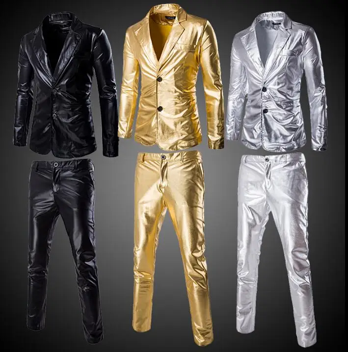 men suits designs masculino homme terno stage costumes for singers men gold blazer dance clothes jacket style dress silver black
men suits designs masculino homme terno stage costumes for singers men gold blazer dance clothes jacket style dress silver black