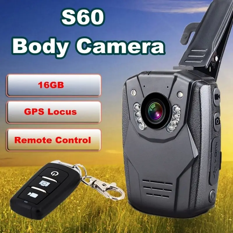 Blueskysea 2 К S60 hd1296p видео Средства ухода за кожей личной безопасности полиции Камера Водонепроницаемый 2.0
