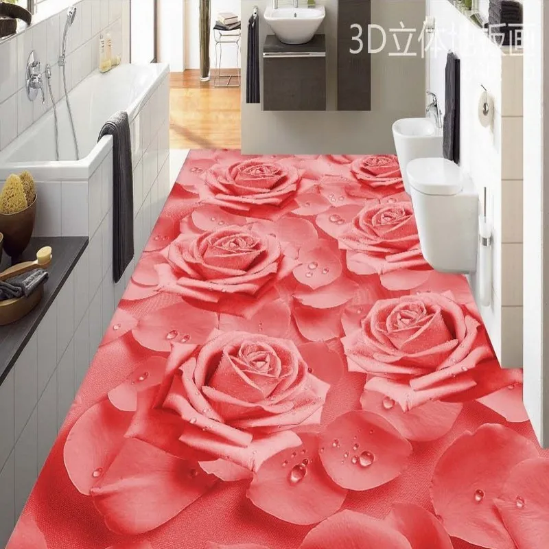 Free Shipping HD warm fragrance pink roses 3D flooring sticker wallpaper bedroom aisle hallway floor wallpaper mural
Free Shipping HD warm fragrance pink roses 3D flooring sticker wallpaper bedroom aisle hallway floor wallpaper mural