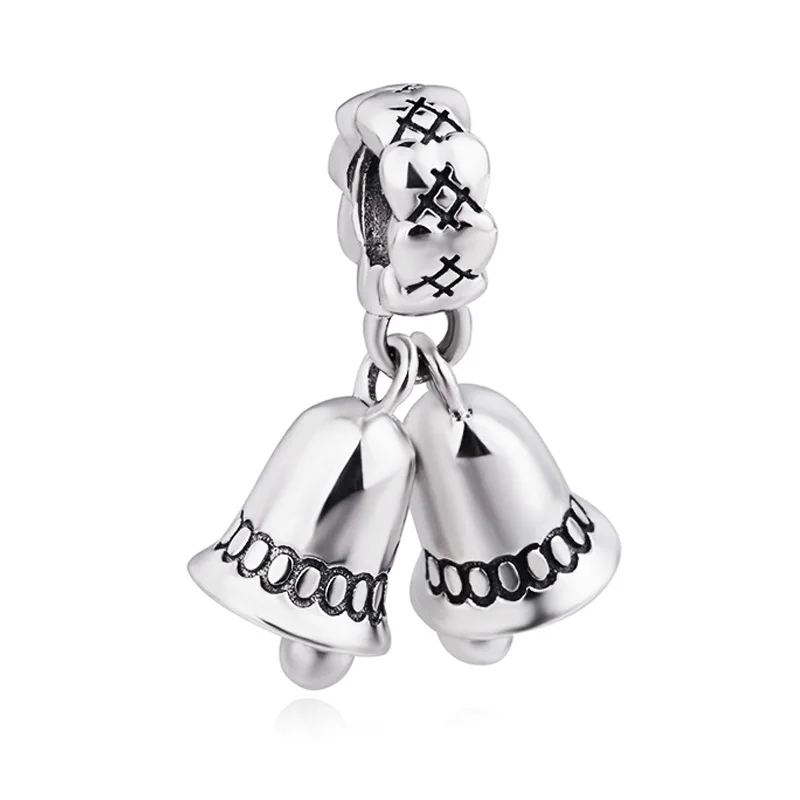 S925 Silver Charm bell Pendant Bead Fit Sterling Silver Original Charms Bracelets Bangles Christmas Gift
S925 Silver Charm bell Pendant Bead Fit Sterling Silver Original Charms Bracelets Bangles Christmas Gift