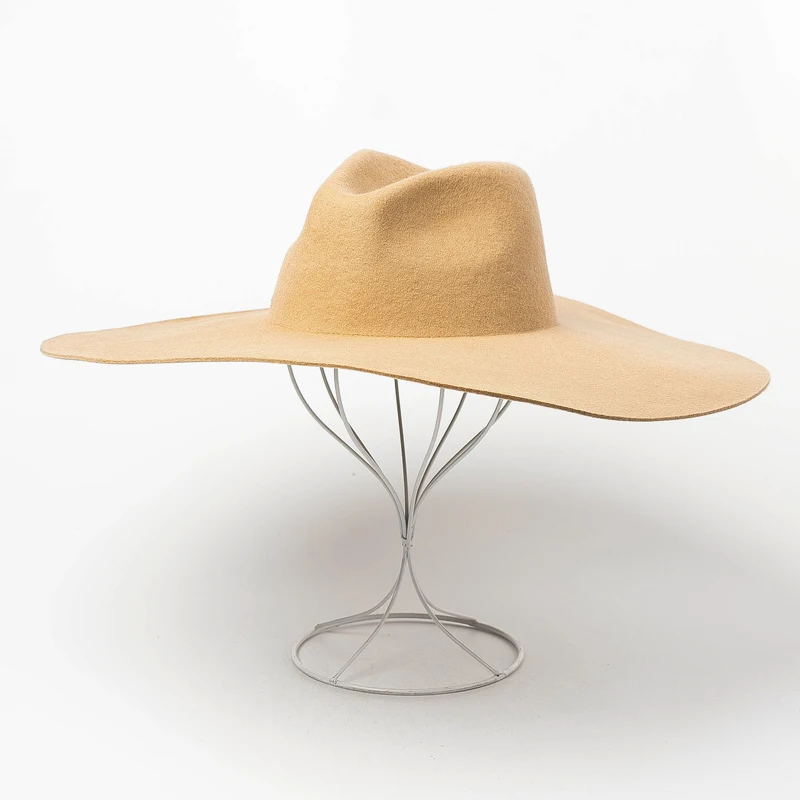Шляпа Федора с широкими полями 100% см из 14 5 шерсти женская